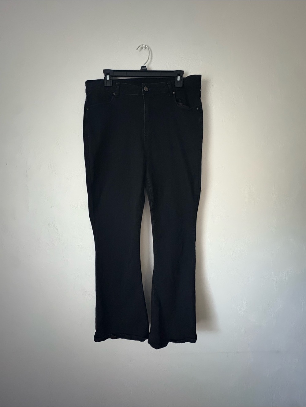 Classic Black Flare Jeans - Women's Wide Leg